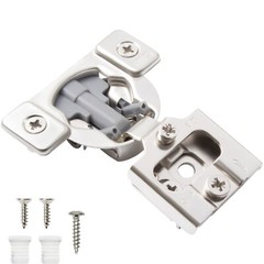 Compact Cabinet Hinges, Soft Close 105° Face Frame 1/2″ Overlay 6 Way Adjustment