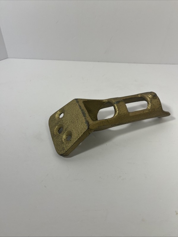 VTG Solid Brass Flag Pole Bracket Mount Heavy Duty 6 Inch Vintage USA Made gallery