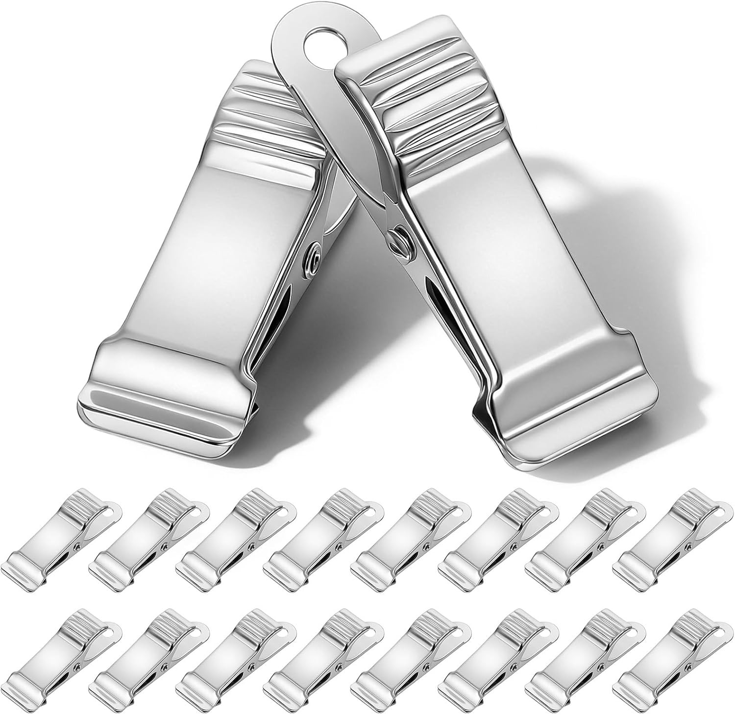 20 Pcs Stainless Steel small spring clamps - Small Metal Clips Spring Mini Clamp gallery