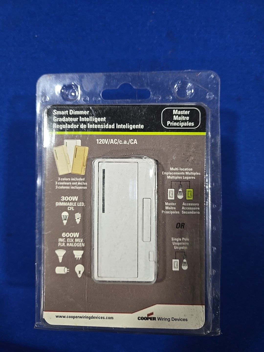 Cooper Smart Dimmer Pack -white Almond Ivory 120v AAL06-C2-K gallery