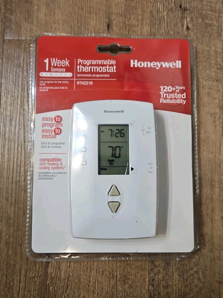 Old stock Honeywell Home RTH221B Programmable Thermostat 1-Week Basic Program gallery