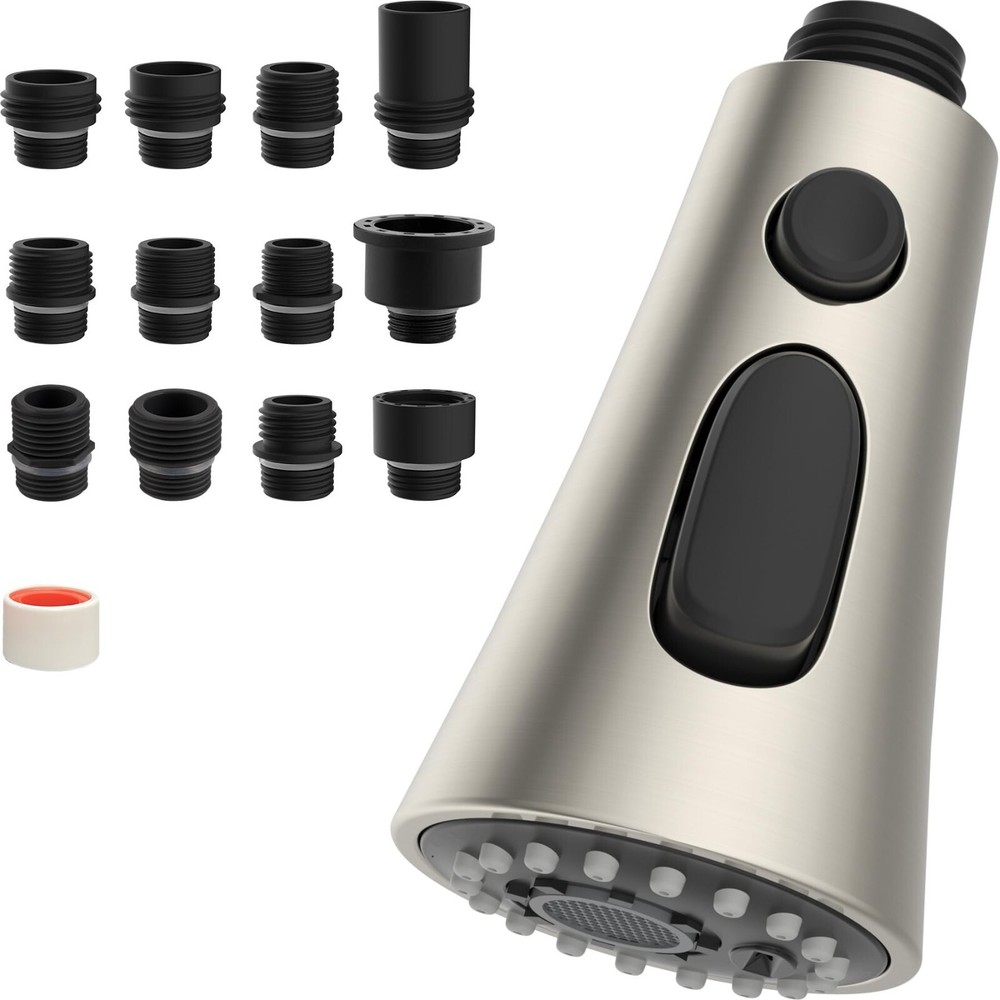 Kitchen Faucet Spray Head 3-Mode Pull Down Out Nozzle Sprayer Replacement Parts