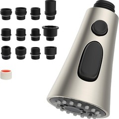 Kitchen Faucet Spray Head 3-Mode Pull Down Out Nozzle Sprayer Replacement Parts