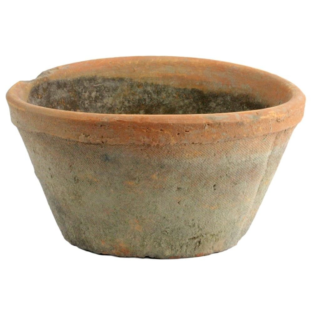 HomArt Rustic Terra Cotta Oval Pot, Large, Antique Red, 1-Count gallery