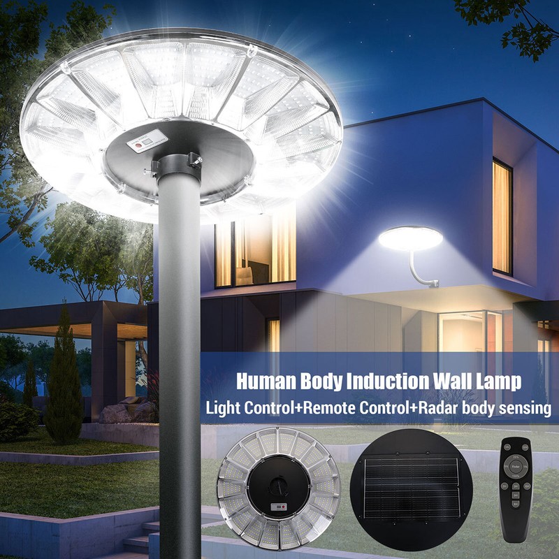 Solar Wall Light Pathway Motion Sensor 11000W LED Bulb IP66 Outdoor Super Bright gallery