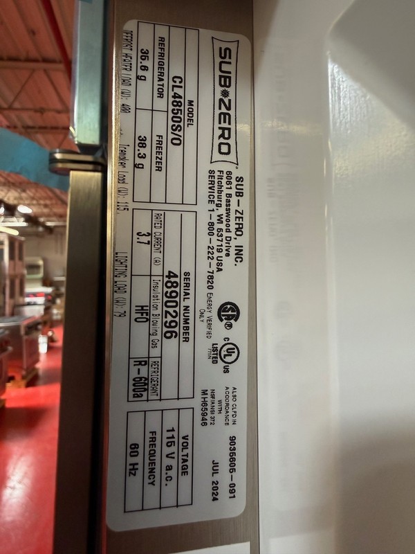 48” Subzero Refrigerator Freezer Panel Ready CL4850SO (New 2024) gallery