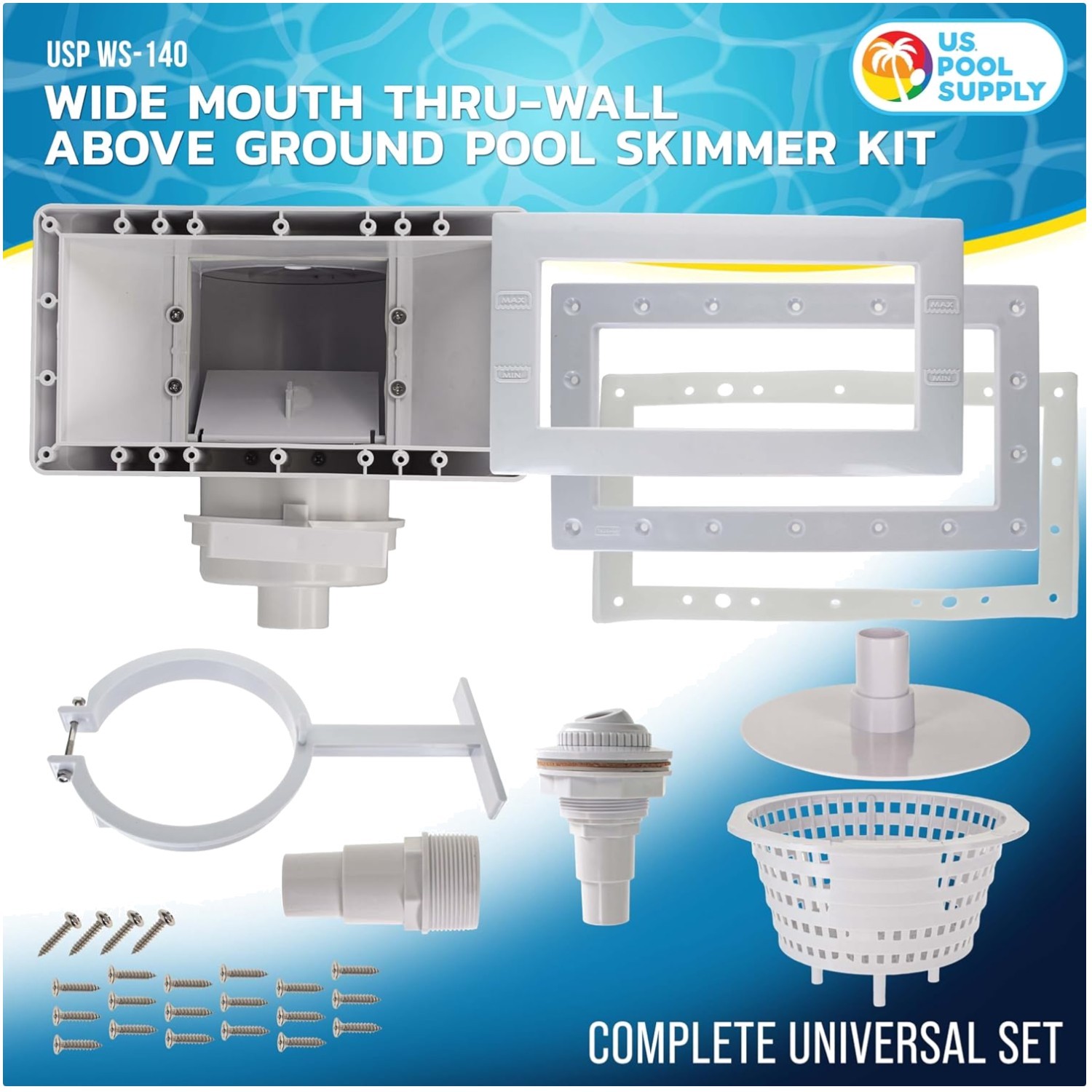 Complete Pool Skimmer Kit - ABS Construction gallery