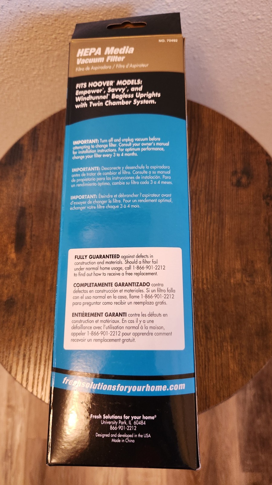 Fresh Solutions HEPA Vacuum Allergen Filtration Filter | For Hoover Twin Chamber gallery