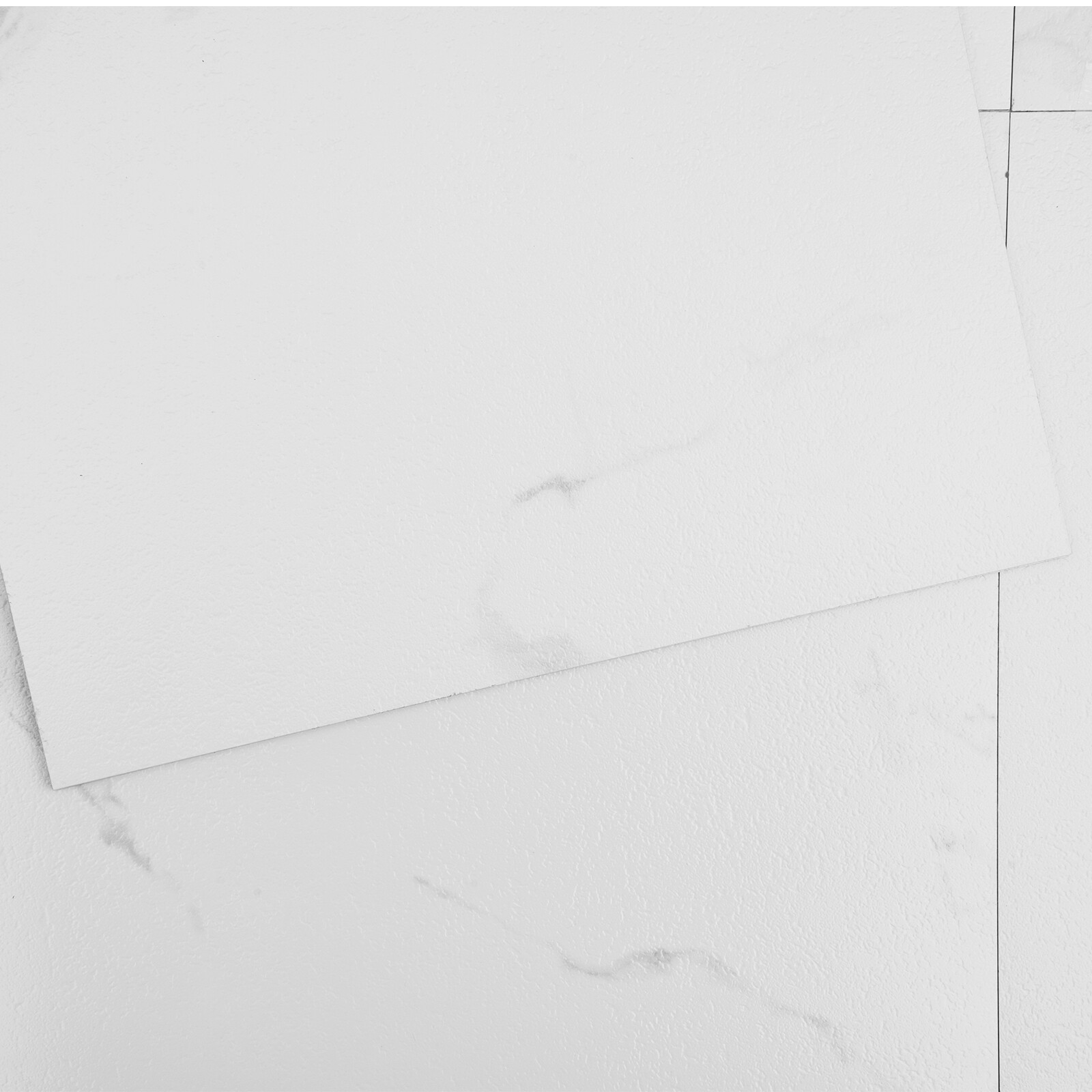 VEVOR 50PCS 12x12" Self-Adhesive PVC Vinyl Floor Plank Peel Stick White Marble gallery