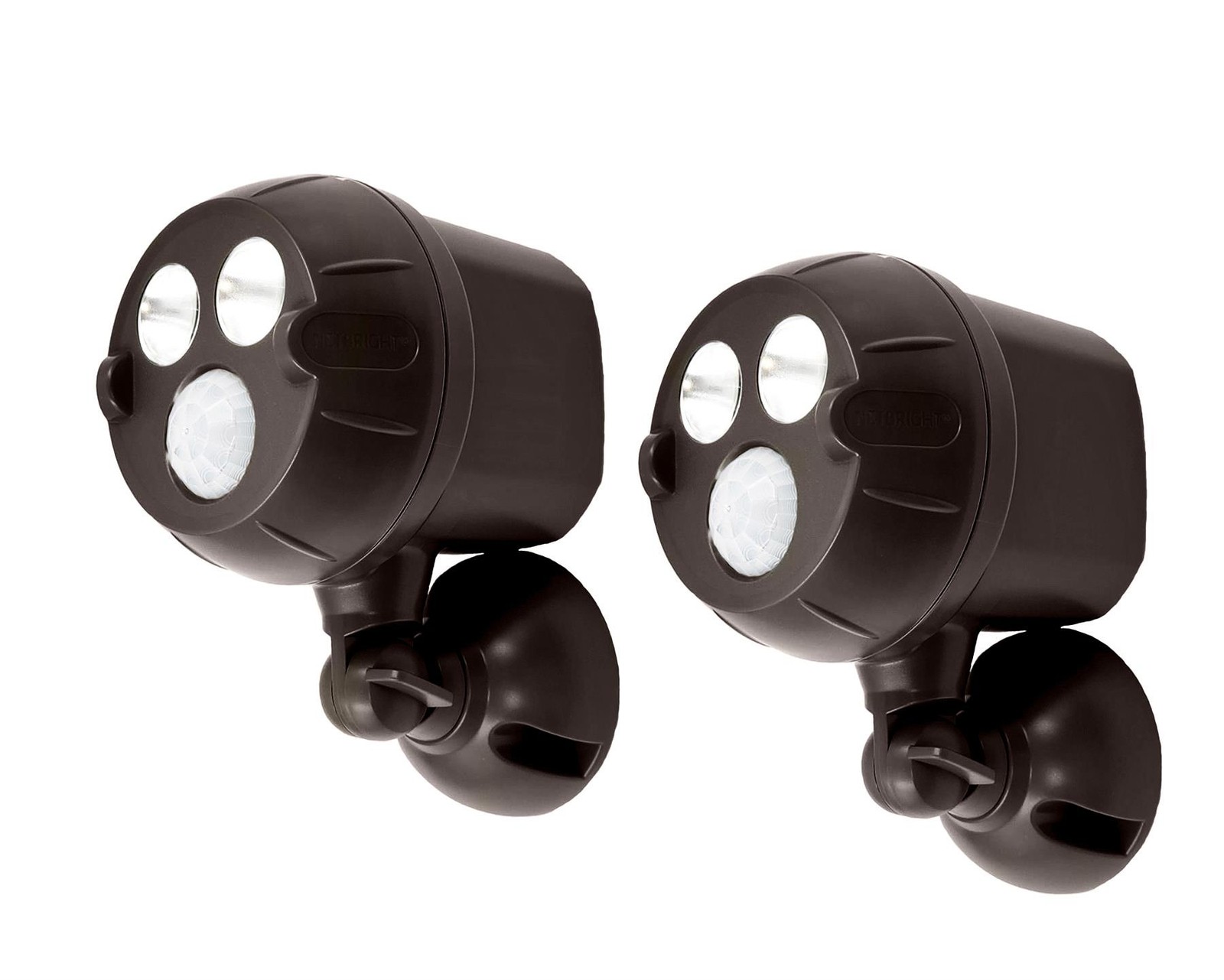 New Mr. Beams NetBright Motion Activated Spotlights 2-PK MBN391, Brown gallery