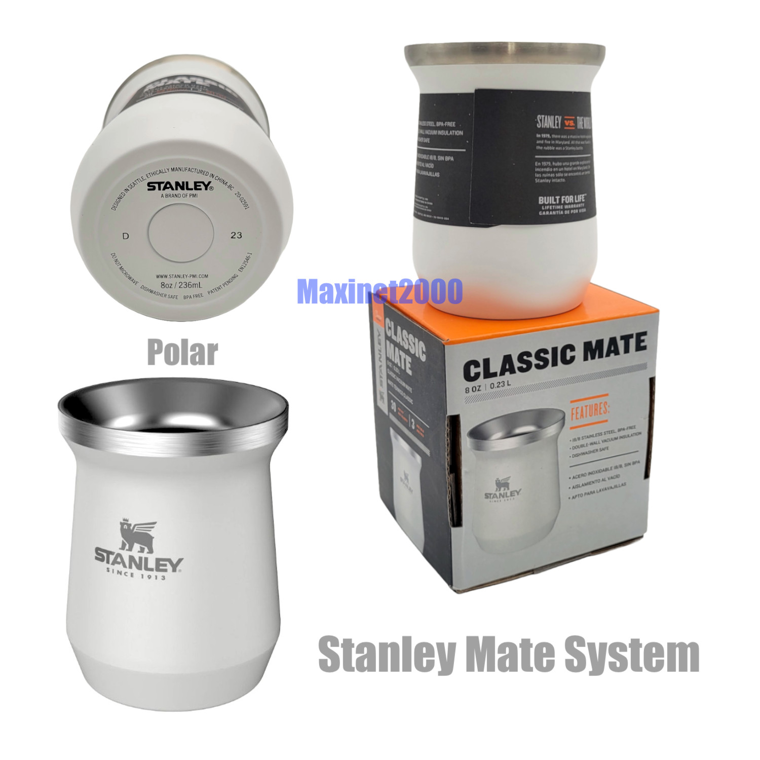 Original POLAR Mate System Mugs STANLEY Stainless Steel 236ml 8oz READY TO SHIP gallery