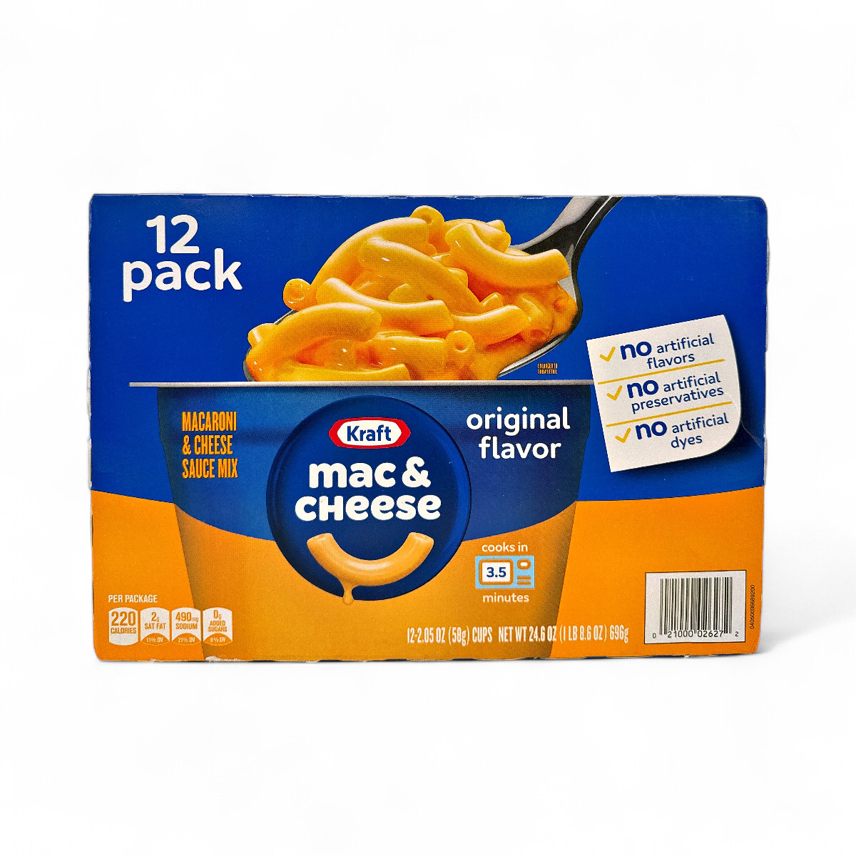 Kraft Original Macaroni and Cheese Easy Microwavable Dinner, 2.05 oz - 12 Pack gallery