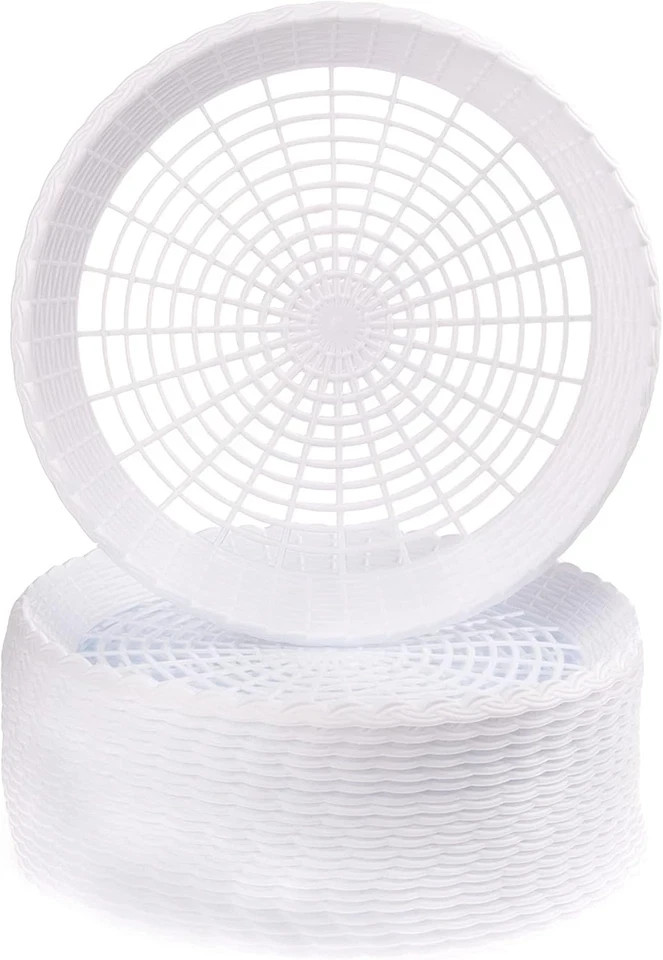 24 Pack Reusable Plastic Paper Plate Holders Heavy Duty Woven Paper Plate Holder gallery