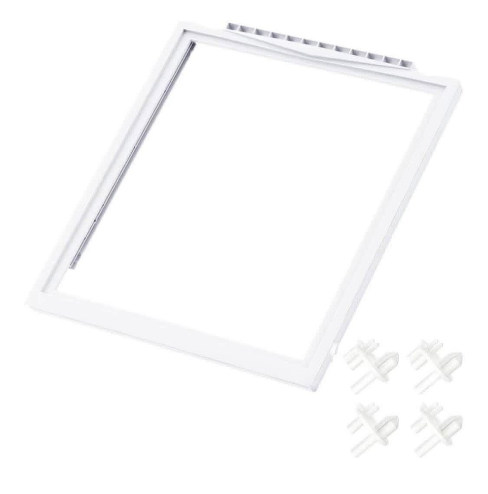 Refrigerator Shelf Frame Compatible with Frigidaire 241969501 Crisper Drawer Pan