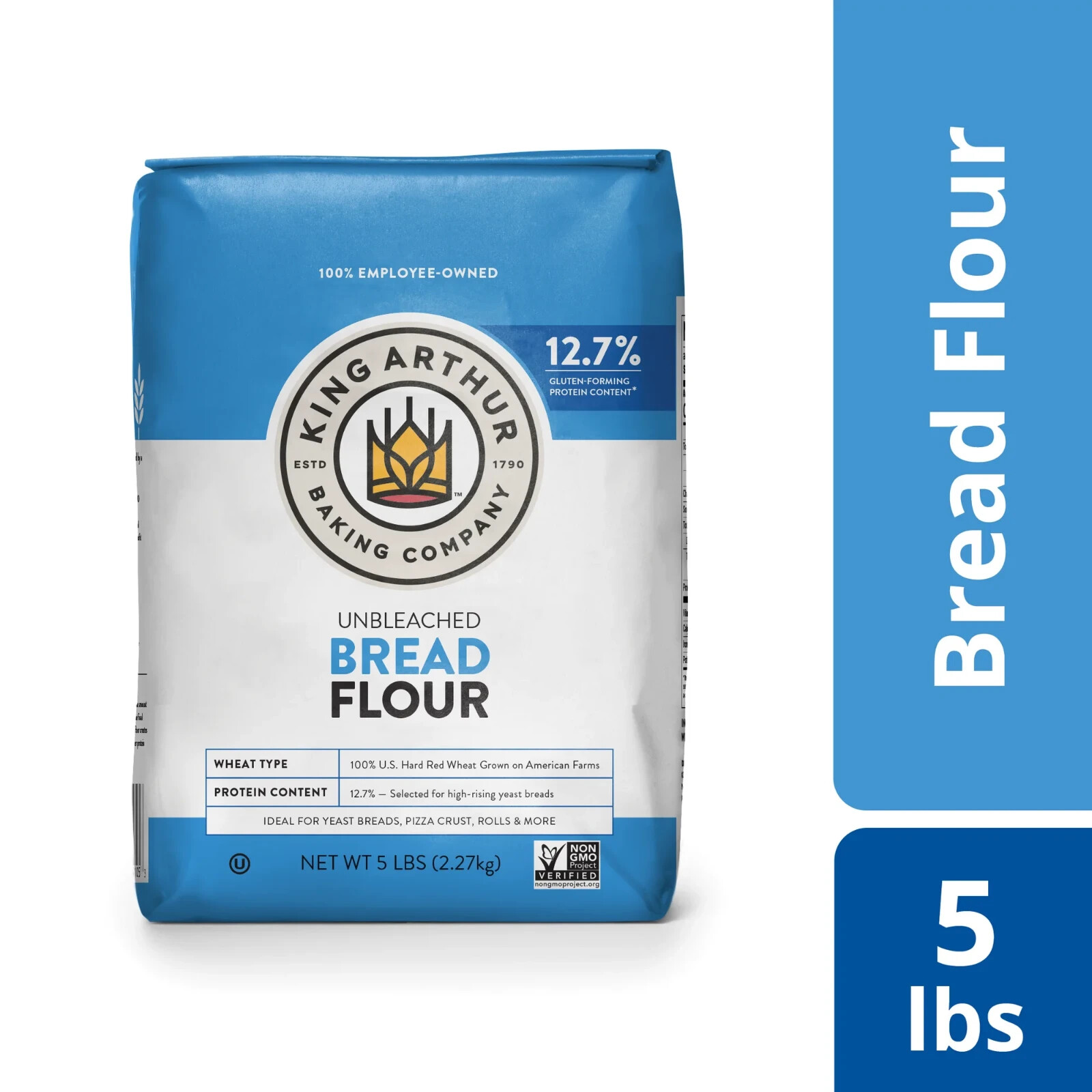 King Arthur, Unbleached Bread Flour, Non-Gmo Project Verified, Certified Kosher gallery