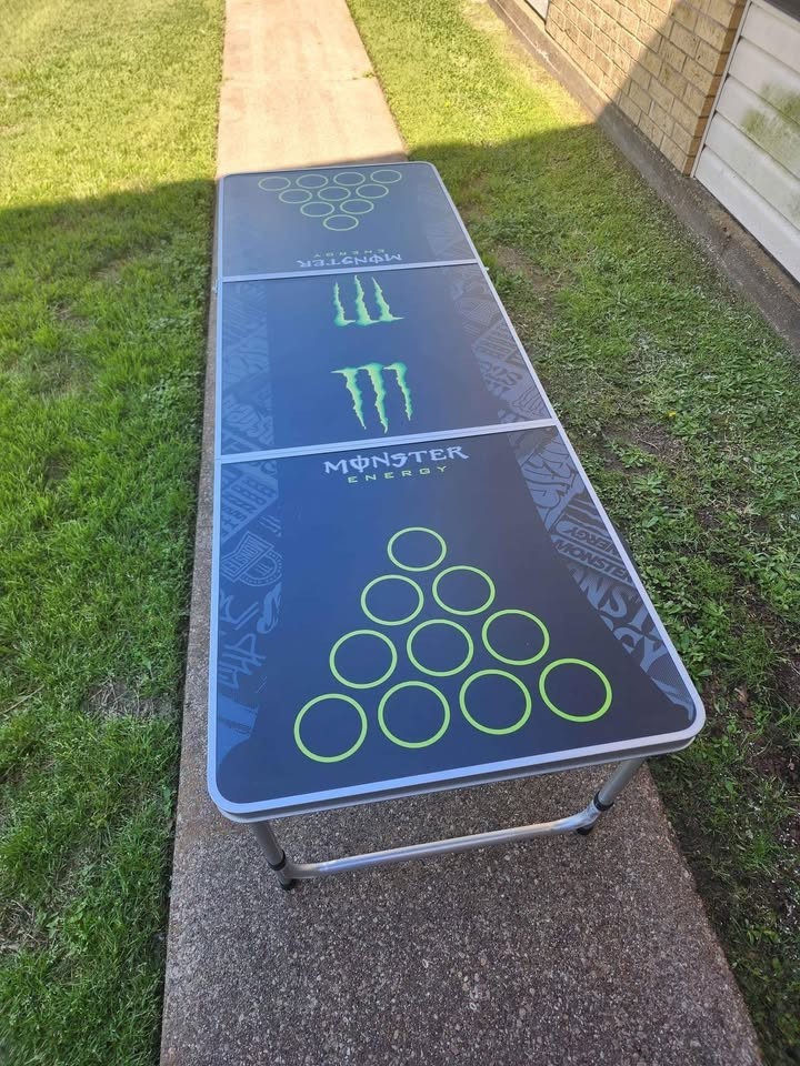 🔥Monster Energy Folding Tailgate/Beer Pong Table 6ft🔥 gallery
