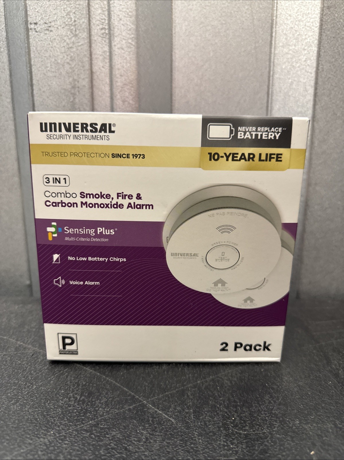 USI 2-Pack 10-Year Battery Combination Smoke and Carbon Monoxide Detector. New gallery
