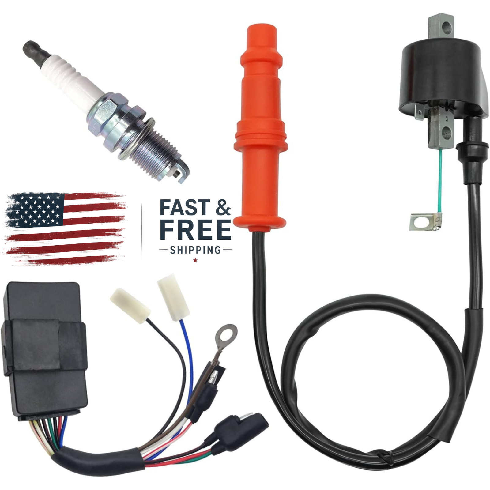 Ignition Coil CDI Spark Plug for Polaris Sportsman Big Boss Ranger 500 3085227.. gallery