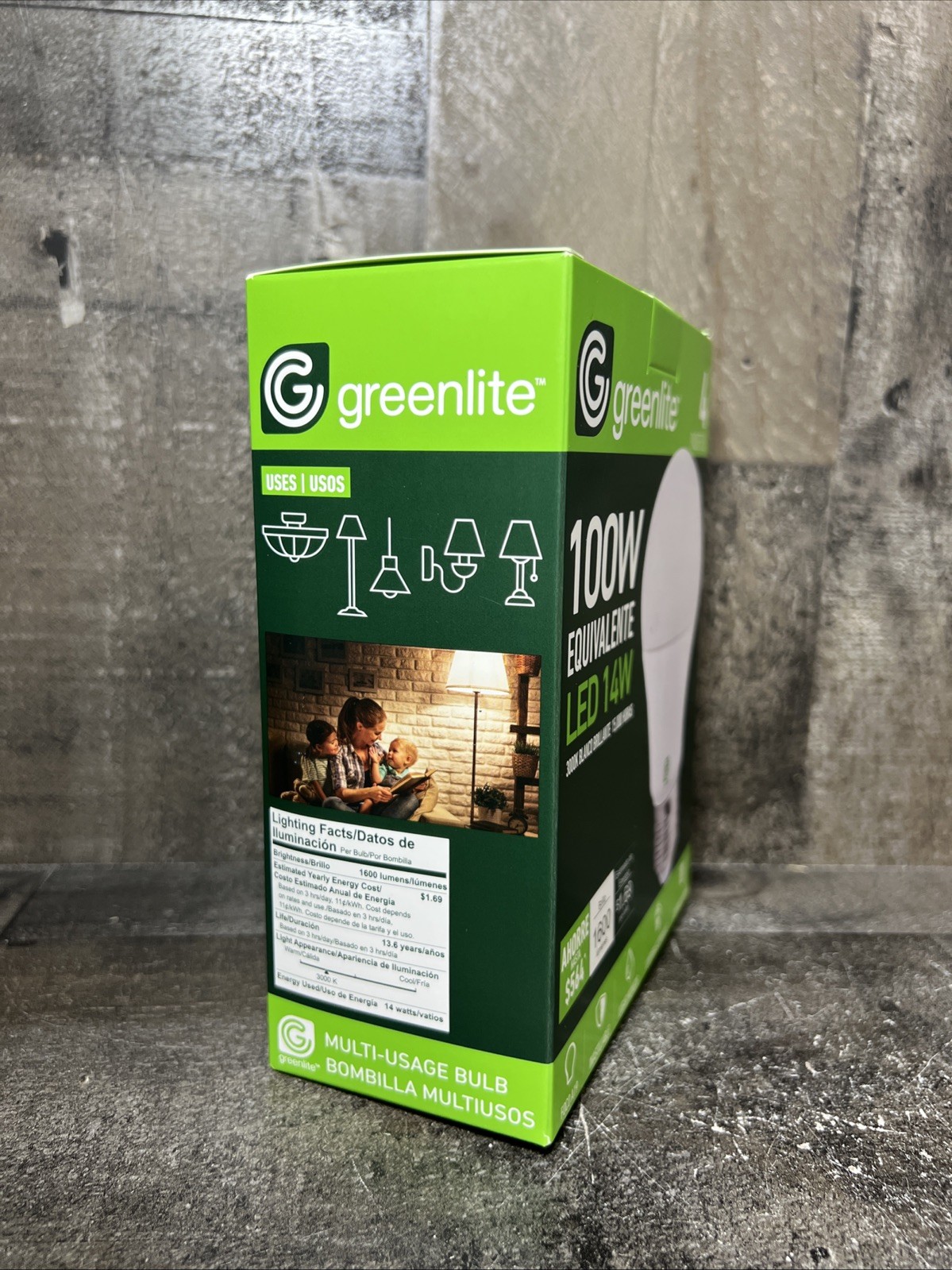 Greenlite 14W Non-Dimmable LED 100W Equivalent 4 Pack Lightbulbs 1600 LUMENS gallery
