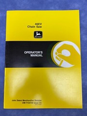 John Deere Operators Manual for 46EV Chain Saw OMTY20759