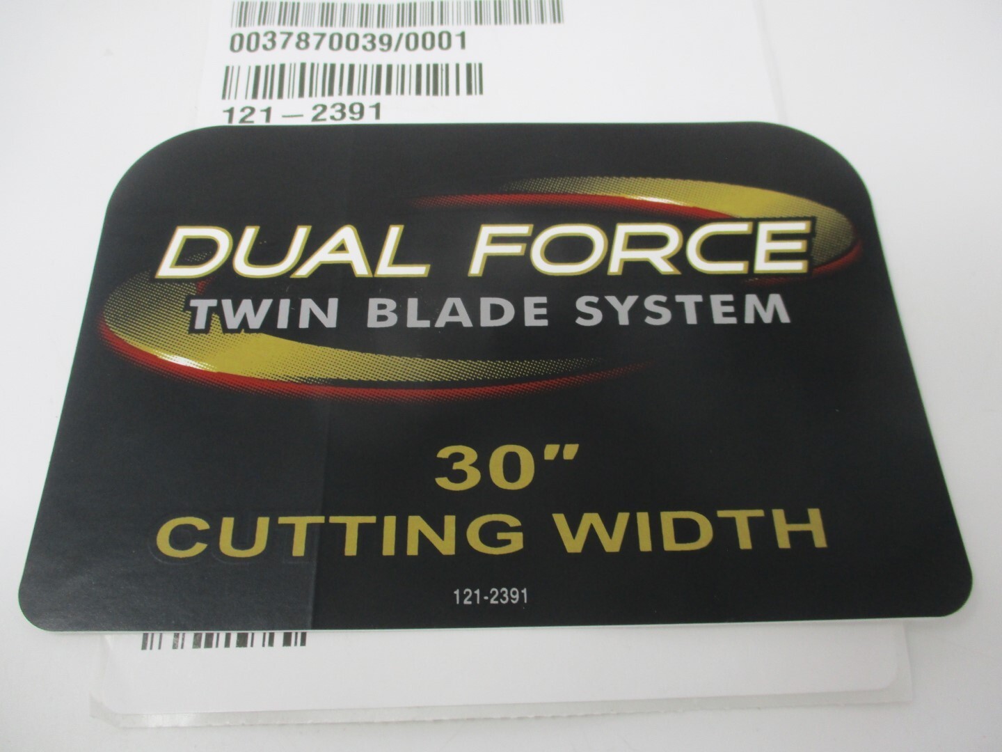 Genuine Toro Decal 121-2391 Dual Force V-Belt Guard TimeMaster Lawn Mower gallery