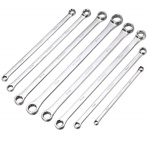 BULLTOOLS Extra Long Double Box End Wrench Set Chrome Vanadium Steel Aviation Wr gallery
