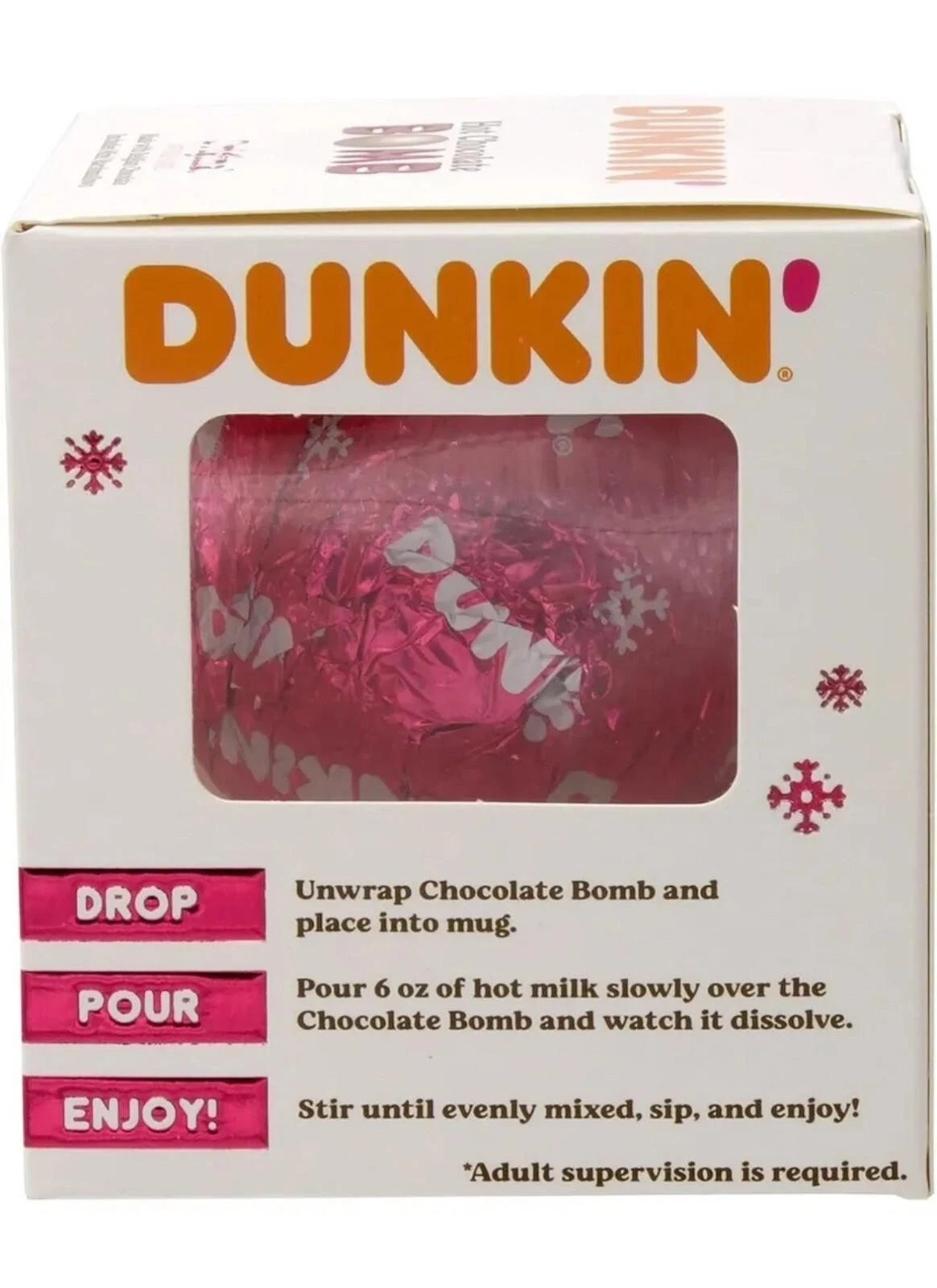 2 Pack Limited Edition Dunkin Original Hot Belgian Chocolate Bomb BB 03/2027 gallery