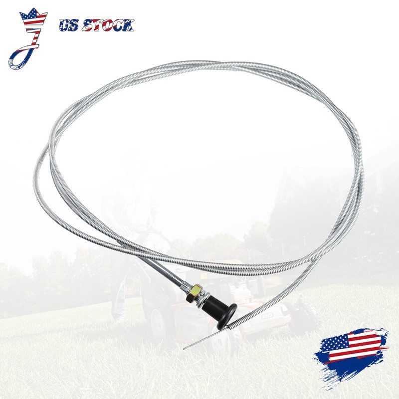 8ft. Universal Control Push Pull Throttle Choke Cable For 60122 Tractor Mower gallery
