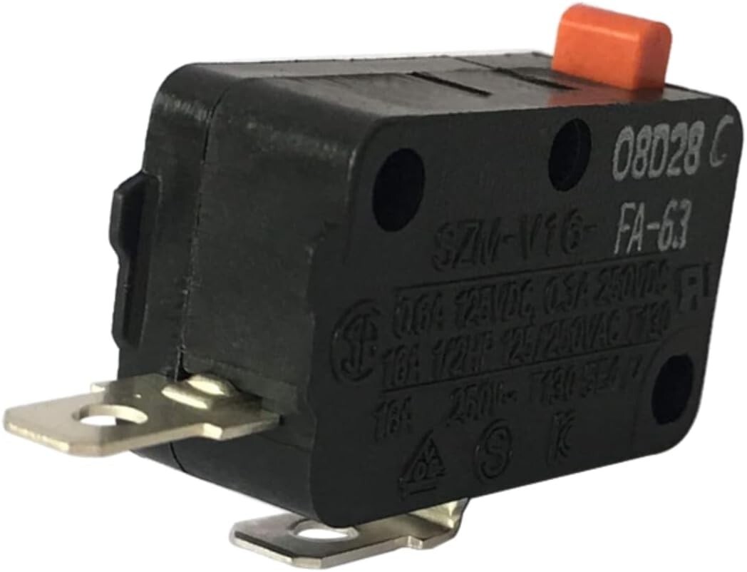 SZM-V16-FA-63 Microwave Door Interlock Switch Replaces with 253820 2-PACK gallery