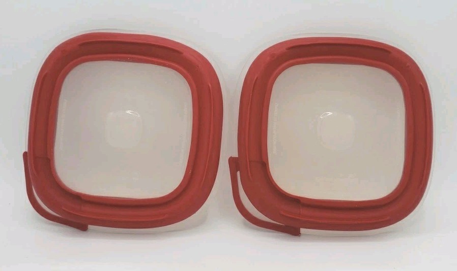 2 Rubbermaid Glass Replacement LIDS ONLY 6.5in 1Q68-4 Easy Find USA Made gallery