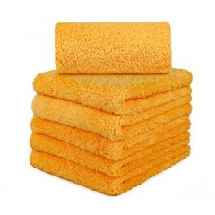 6 Pcs Edgeless Ultra Plush Microfiber Car Drying Towels Wash Buffing Detailing