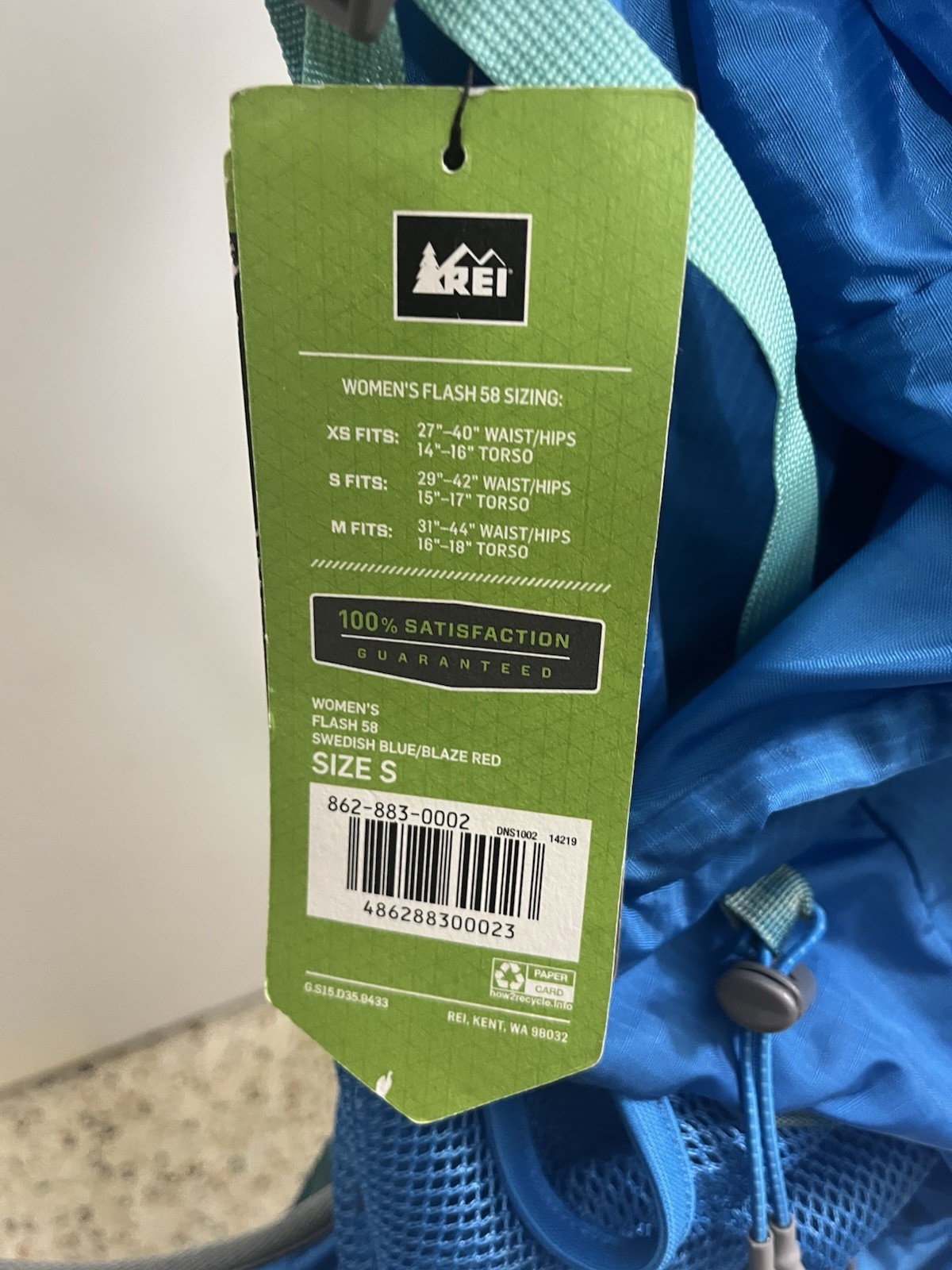 New With Tags REI Women’s Flash 58 Backpack 5