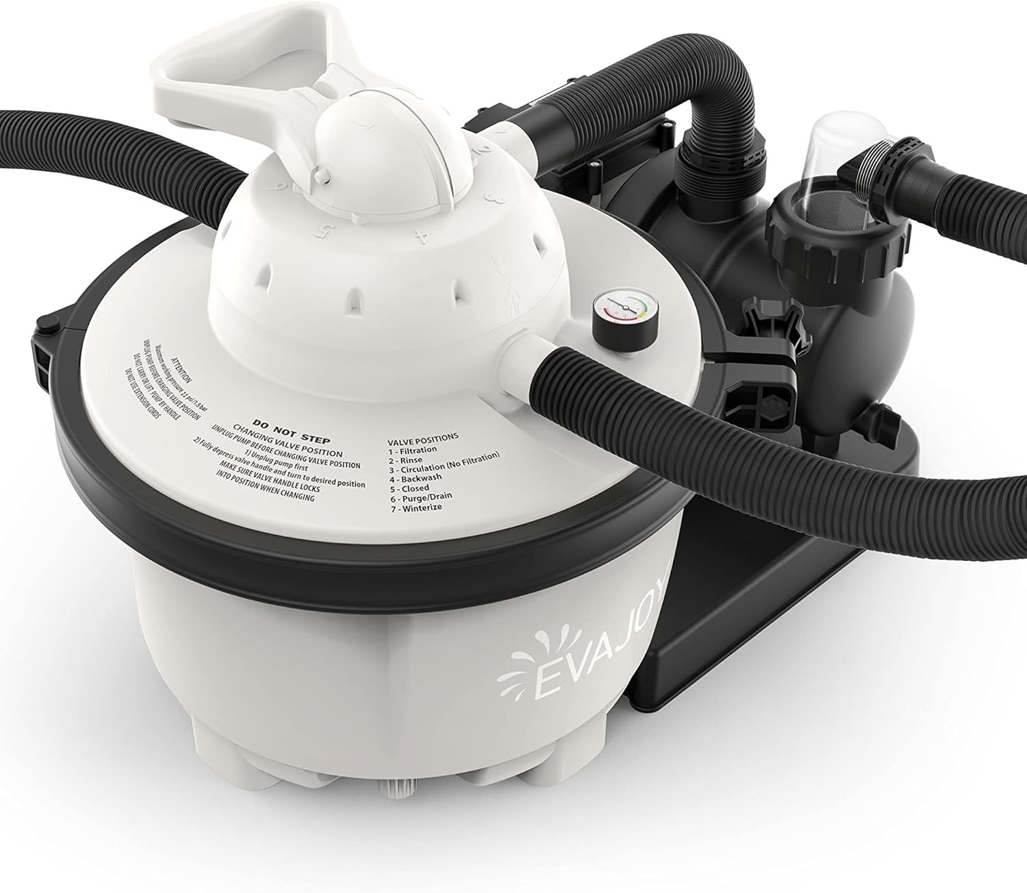 EVAJOY Sand Filter Pool Pump 2000GPH for Above Ground Swimming Pool gallery