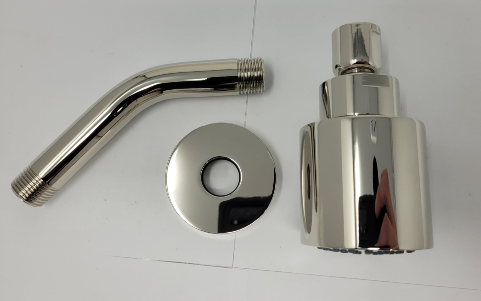 KALLISTA P24482-00-AD One Showerhead w Arm & Flange - Nickel Silver gallery