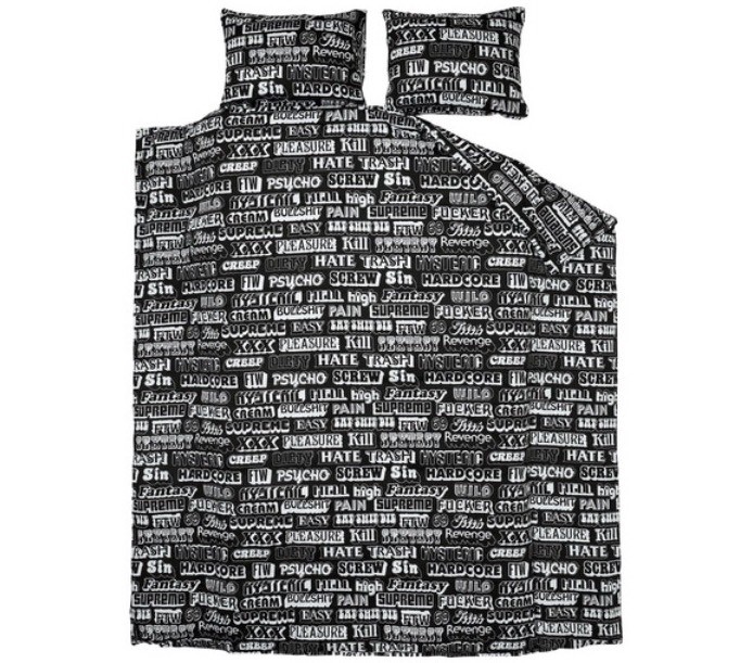 Supreme Hysteric Glamour Text Duvet + Pillow Set Full/Queen black belt gallery