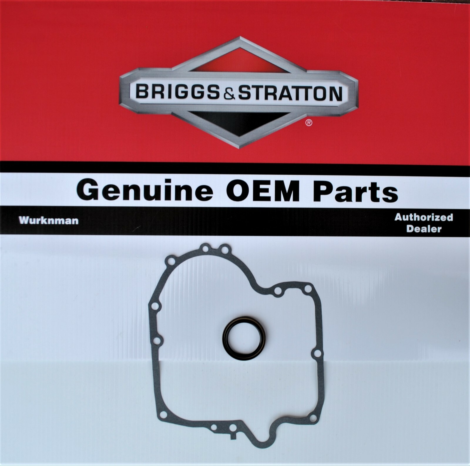 BS4 Genuine OEM Briggs & Stratton 697110 & 795387 Crankcase Gasket Oil Seal gallery