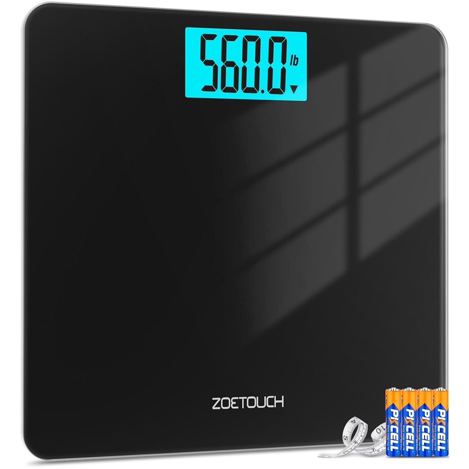 Scale for Body Weight 560lbs Digital High 560 lb, Black(None-Bluetooth) gallery