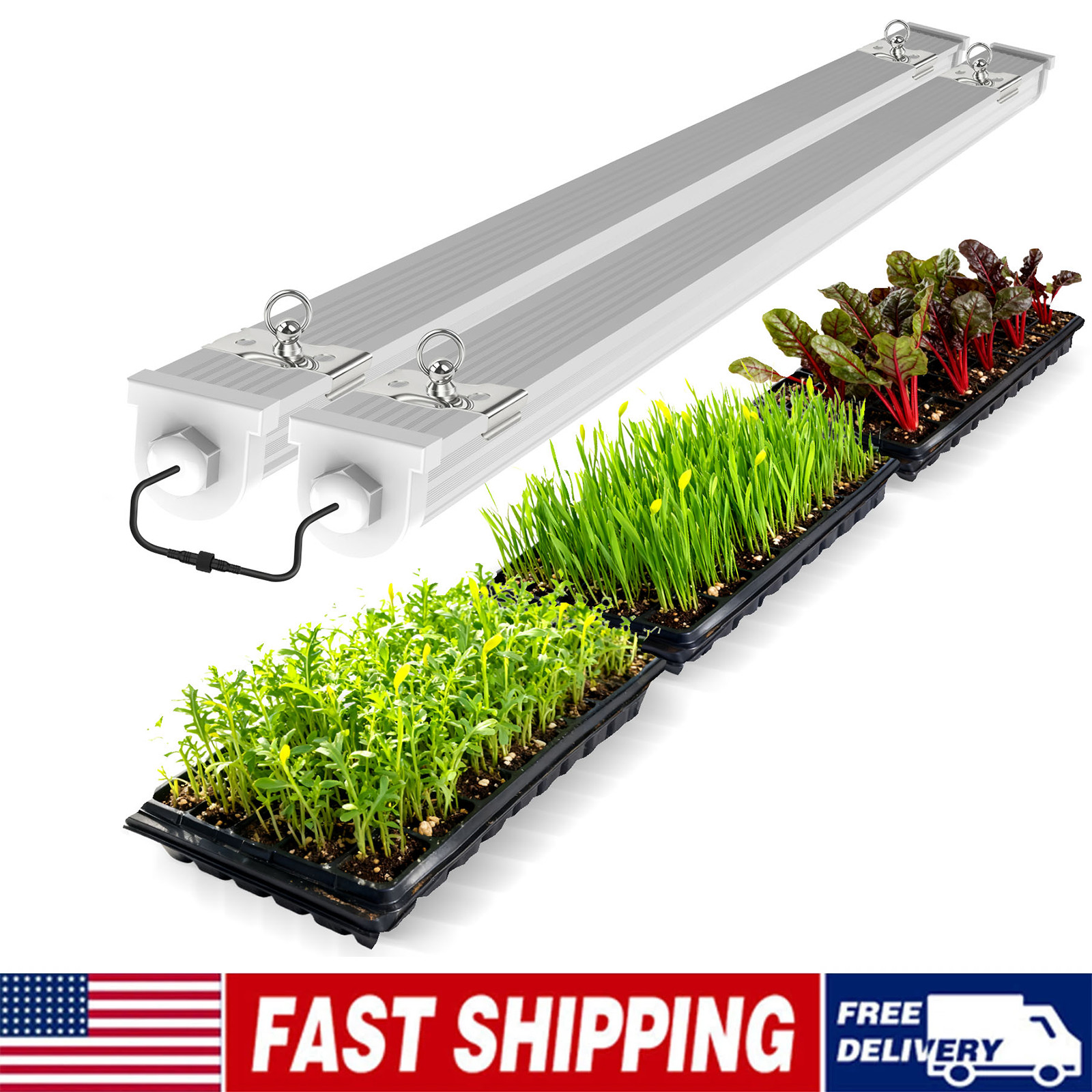 T8 Waterproof LED Grow Lights 2FT 3FT 4FT Plants Growing Lamps Plug and Play gallery