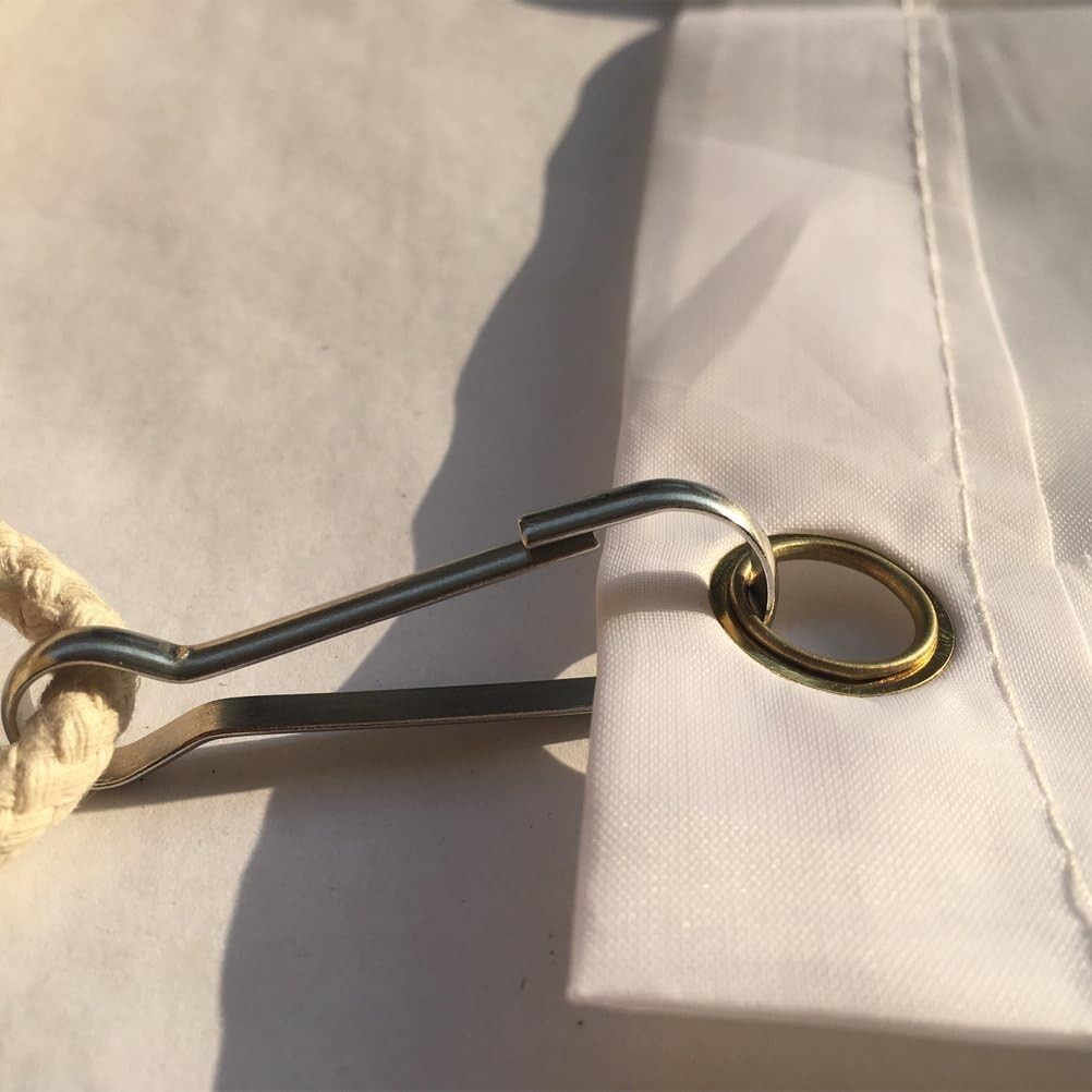 Water-Resistant Silver Snap Hooks for Flag Poles - 6 Pack, Effortless Attachment gallery