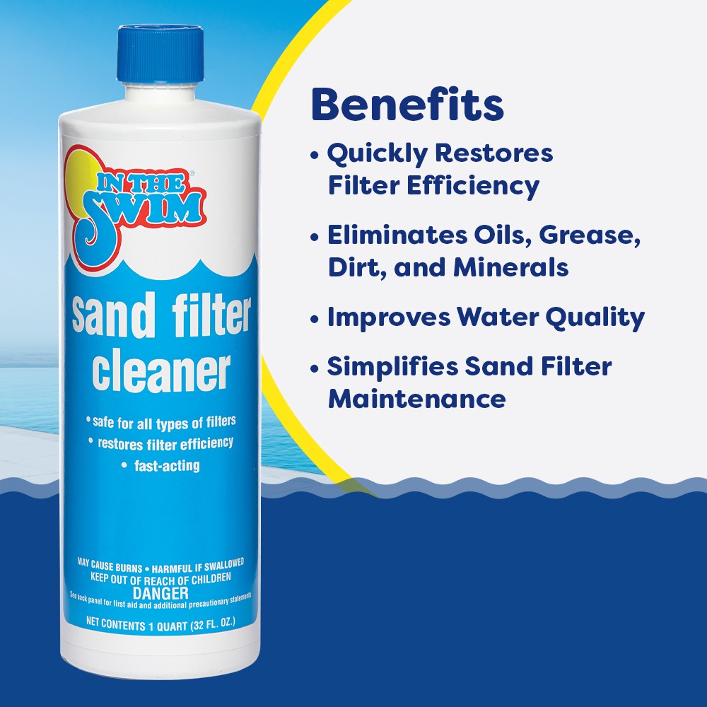 In The Swim Liquid Sand Filter Cleaner – 1 Quart – Fast-Acting Concentrated gallery