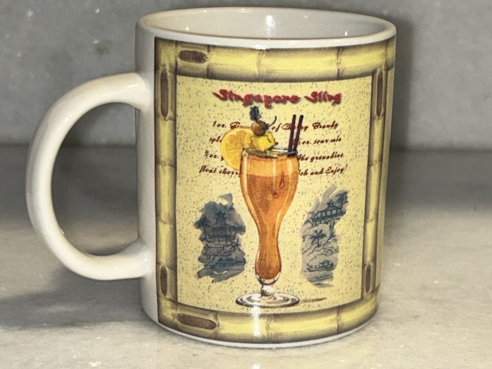 SINGAPORE SLING COFFEE MUG CUP TEA SAKURA 2 SIDED gallery
