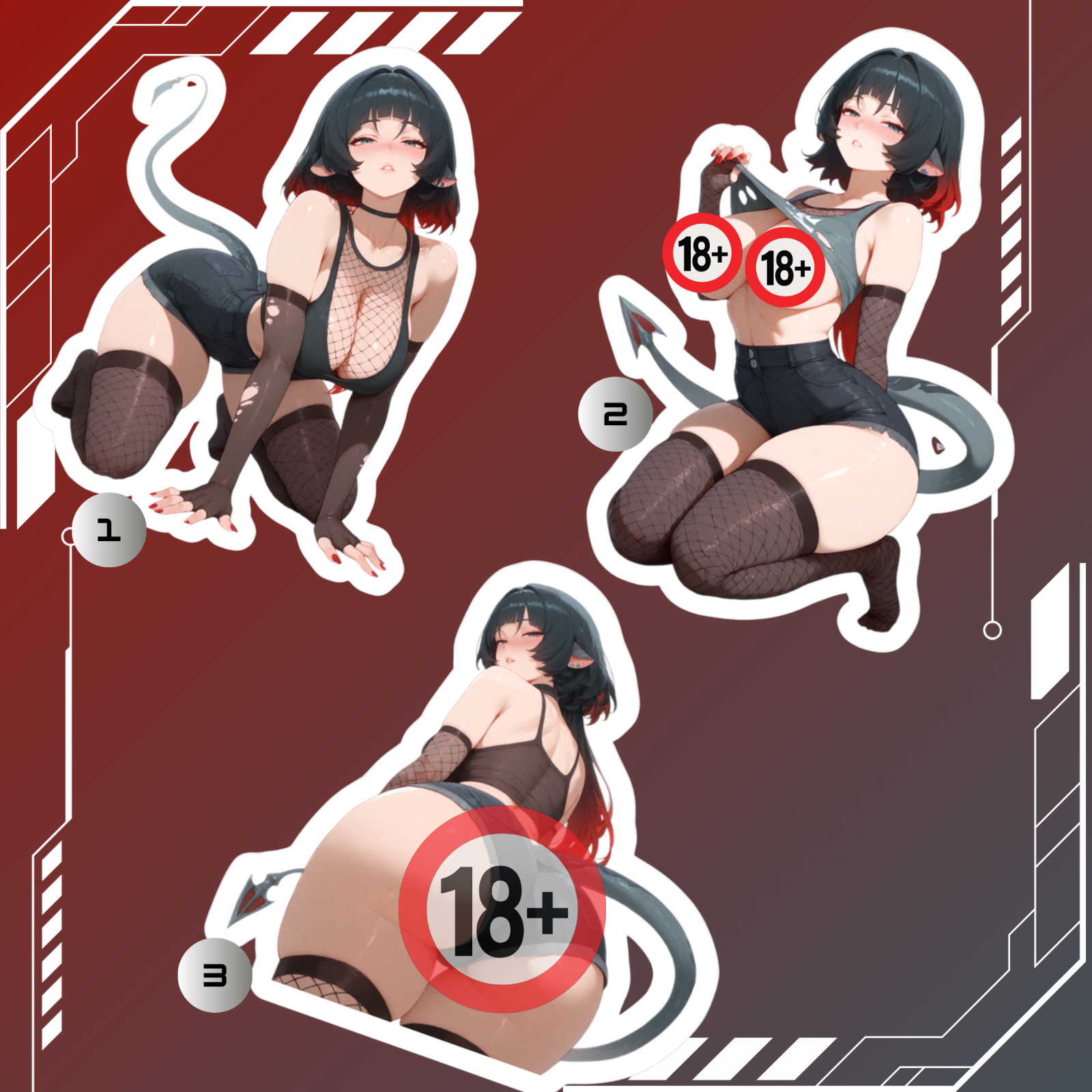 Jane Doe | Zenless Zone Zero | Anime Girl Waifu Sticker Decal gallery