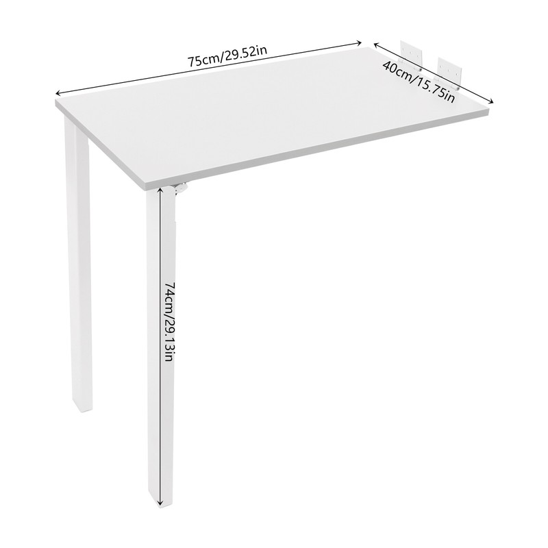 Folding Dining Table Wall Mounted Table L-shape Learning Home Hanging Table gallery