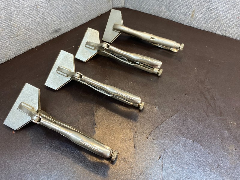 4 PETERSEN DEWITT PLIERS LOCKING SHEET METAL ADJUSTABLE VISE GRIP PLIERS 8R USA gallery