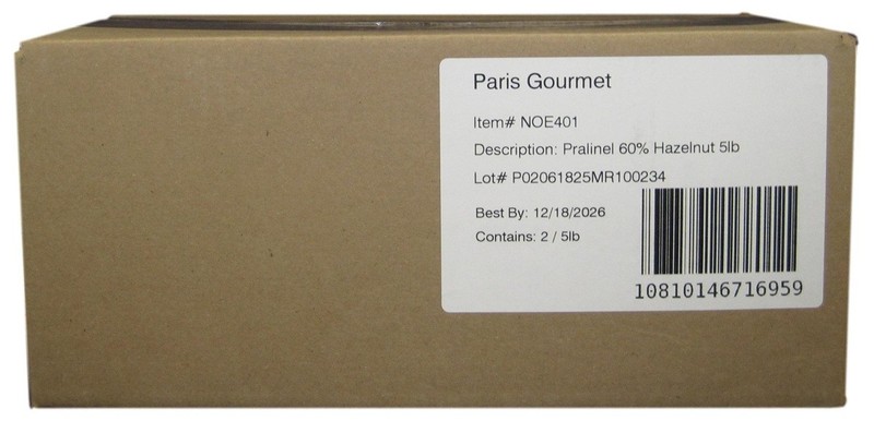 Cacao Noel Hazelnut Praline Paste, 60% - 10 Lbs gallery