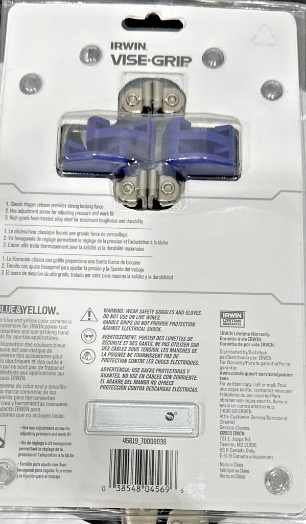 2pc Vise-Grip by Irwin Original 9" Locking C Clamp Set w/Protective Pads 45619 gallery