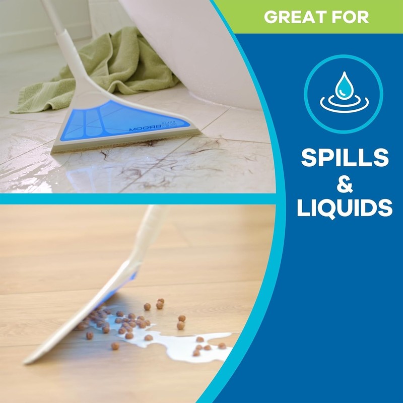 3 Piece Kit All Surface Sweeper and Squeegee for Wet and Dry Cleaning Dust, Dir gallery