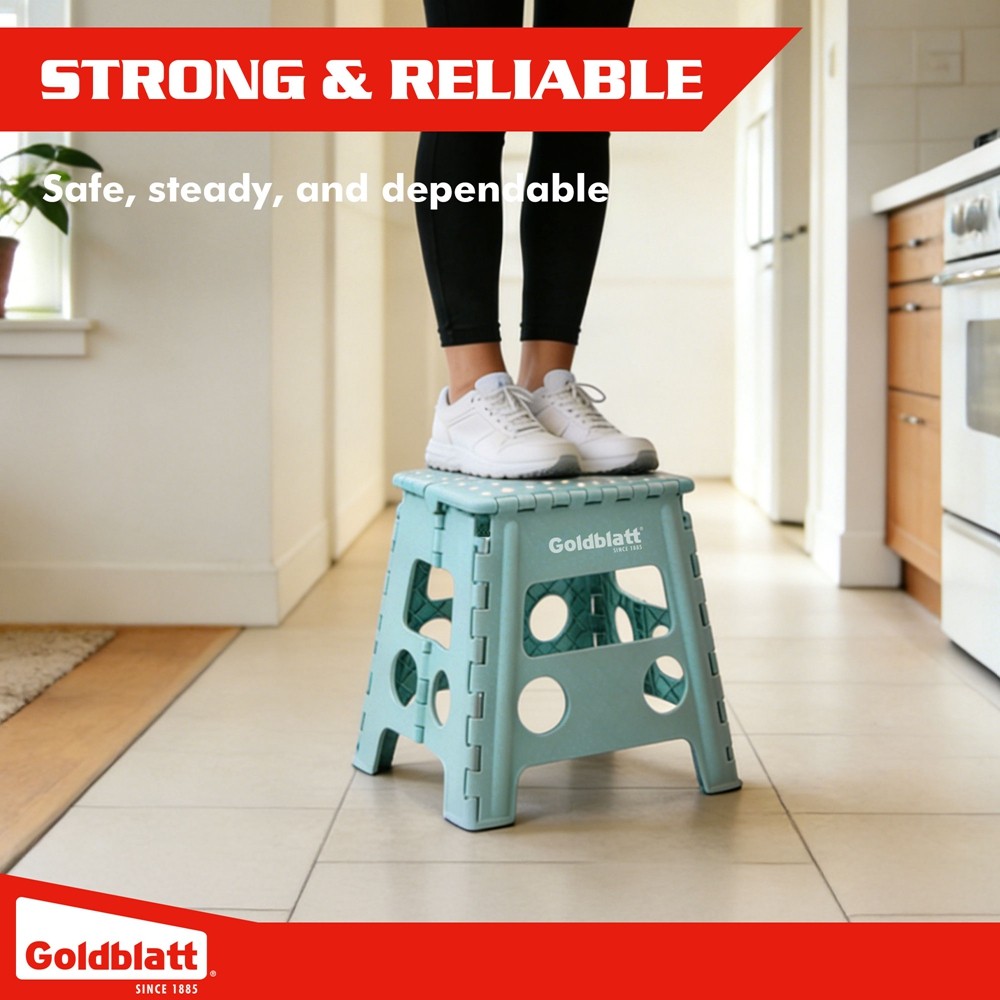 12.5" Heavy-Duty Folding Step Stool Lightweight for Adults & Kids Portable Stool gallery