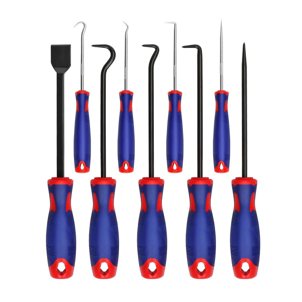 2025 WORKPRO 9Pcs Precision Pick Premium Materials Comfortable Handle Hand Tools