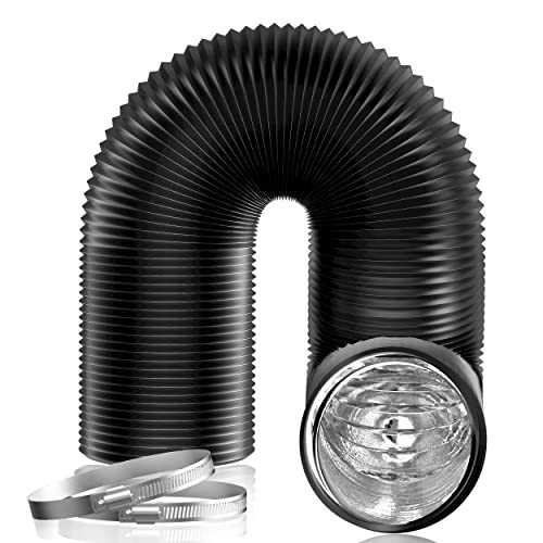 6 Inch Air Duct - 16 FT Long Flexible Ducting HVAC Ventilation 6 x 16 FT Black gallery
